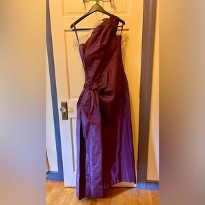 Helena Barbieri One Shoulder Floor Length Dress